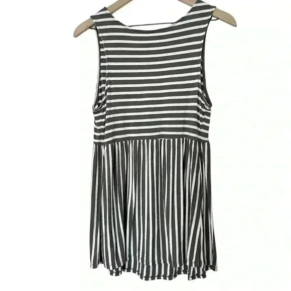 Isabel Maternity by Ingrid + Isabel Tank Top Green Stripes | Size XS - Picture 2 of 5